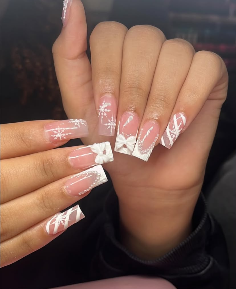 Winter snowflake French